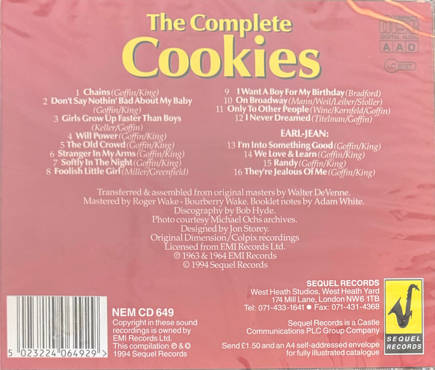 CD - Cookies - The Complete Cookies