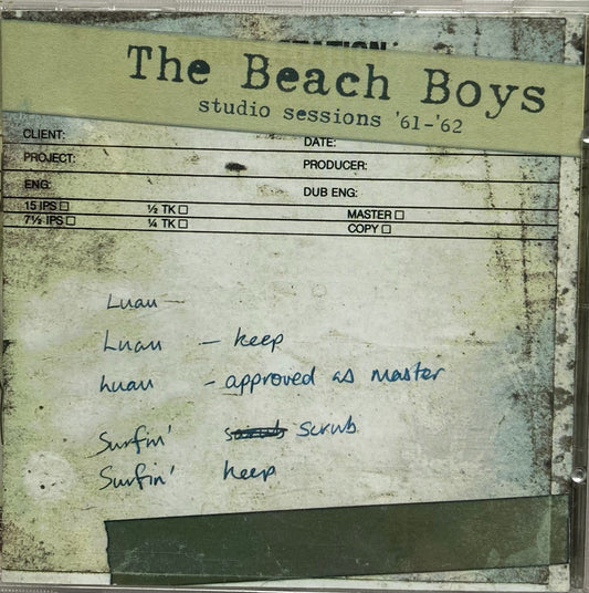 CD - Beach Boys - Studio Sessions '61-'62