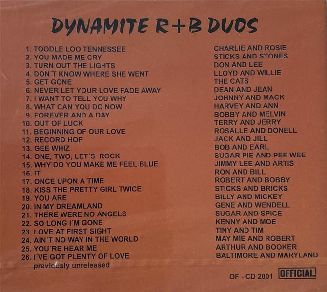 CD - VA - Dynamite R&B Duos Vol. 1