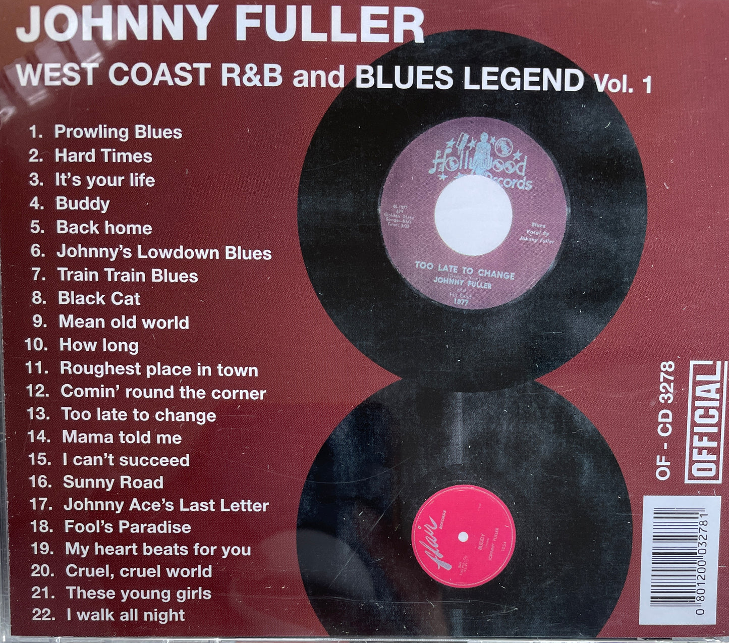 CD - Johnny Fuller - West Coast R&B And Blues Legend Vol. 1