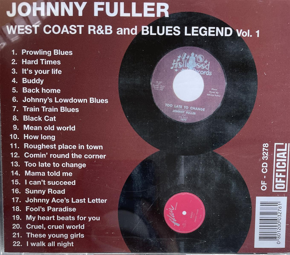 CD - Johnny Fuller - West Coast R&B And Blues Legend Vol. 1