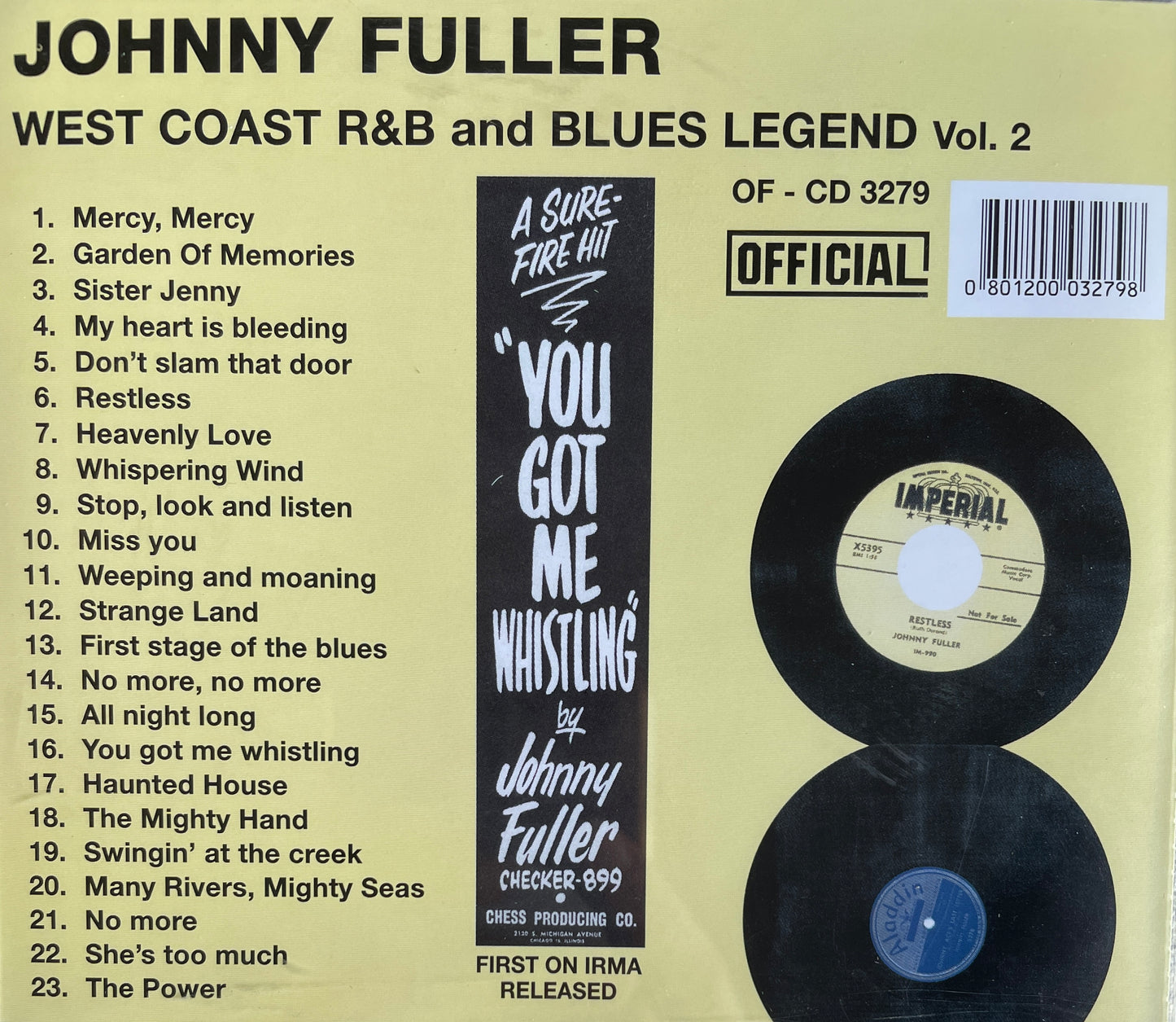 CD - Johnny Fuller - West Coast R&B And Blues Legend Vol. 2