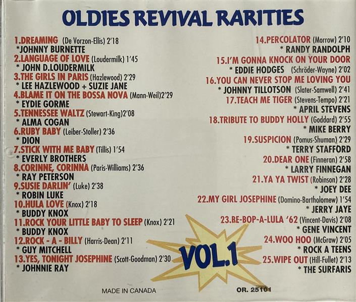 CD - VA - Oldies Revival Rarities Vol. 1