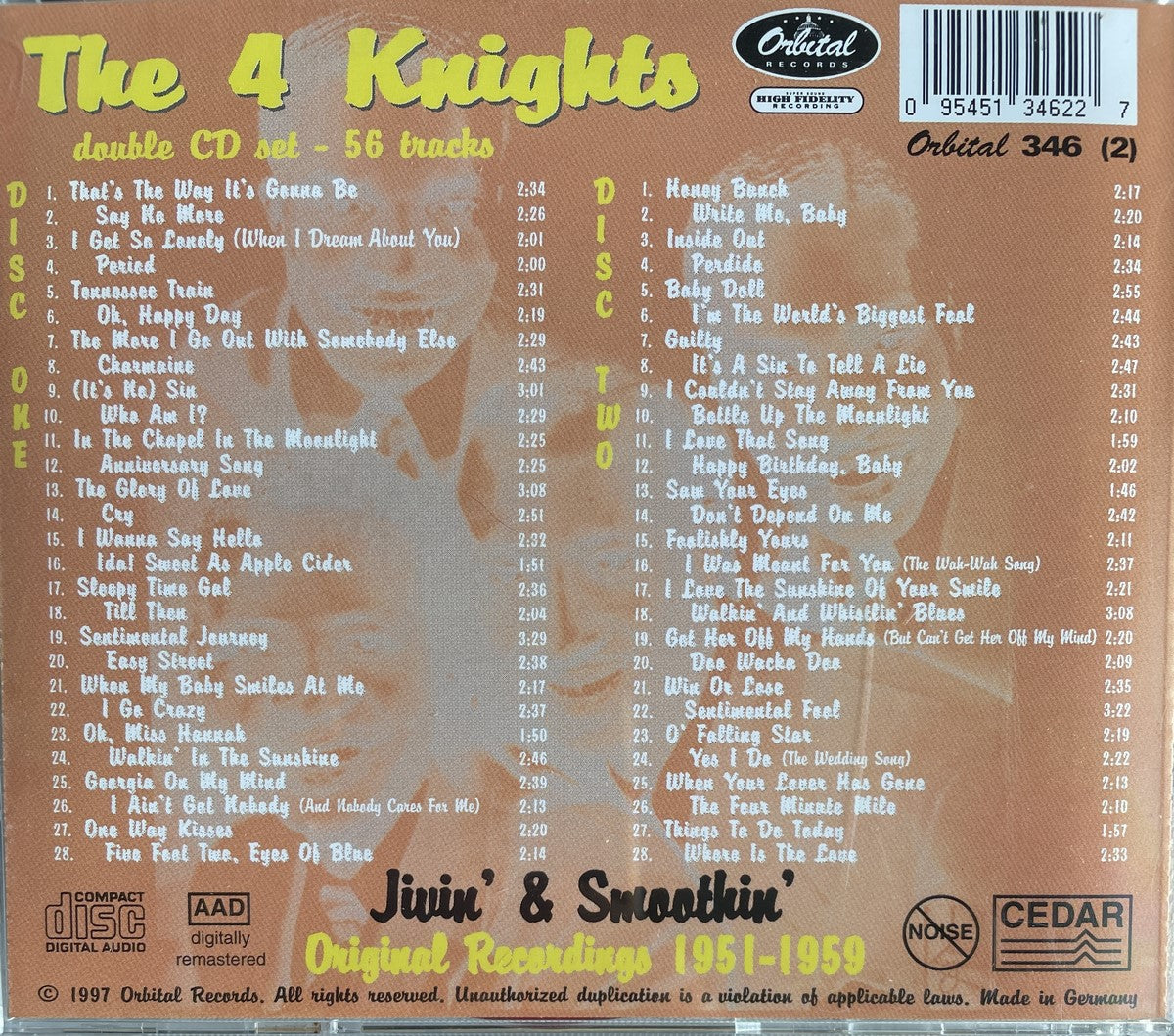 CD-2 - 4 Knights - Jivin' & Smoothin' 1951 - 1959