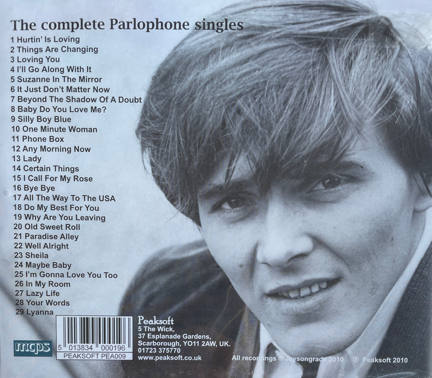 CD - Billy Fury - The Complete Parlophone Singles
