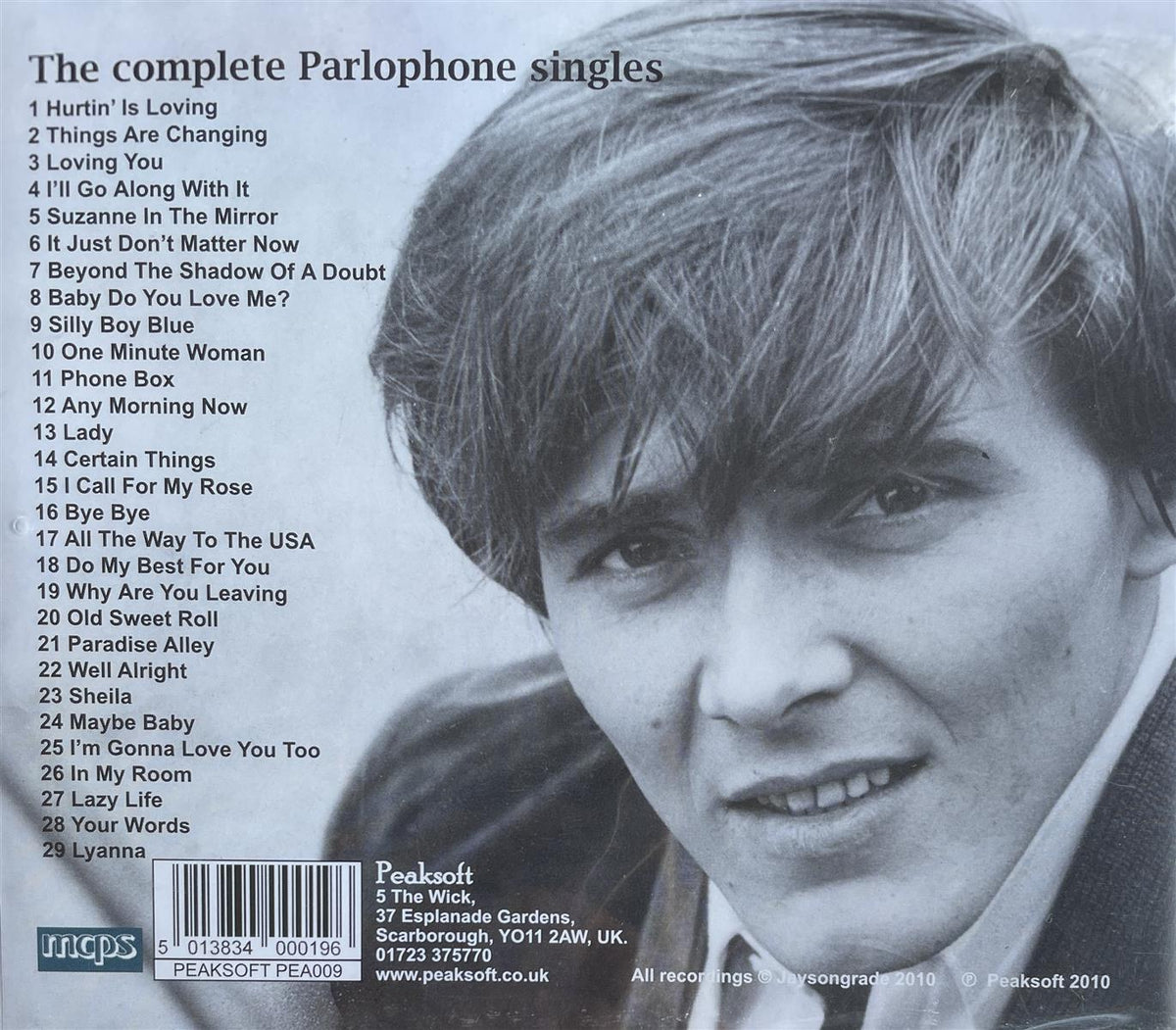 CD - Billy Fury - The Complete Parlophone Singles