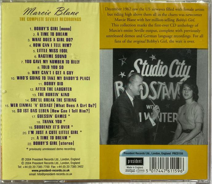 CD - Marie Blanc - Bobby's Girl