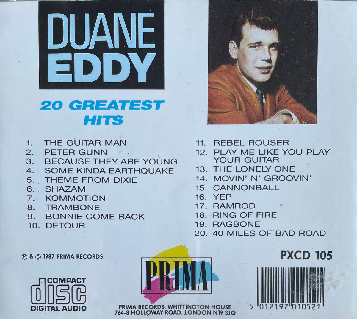 CD - Duane Eddy - 20 Greatest Hits