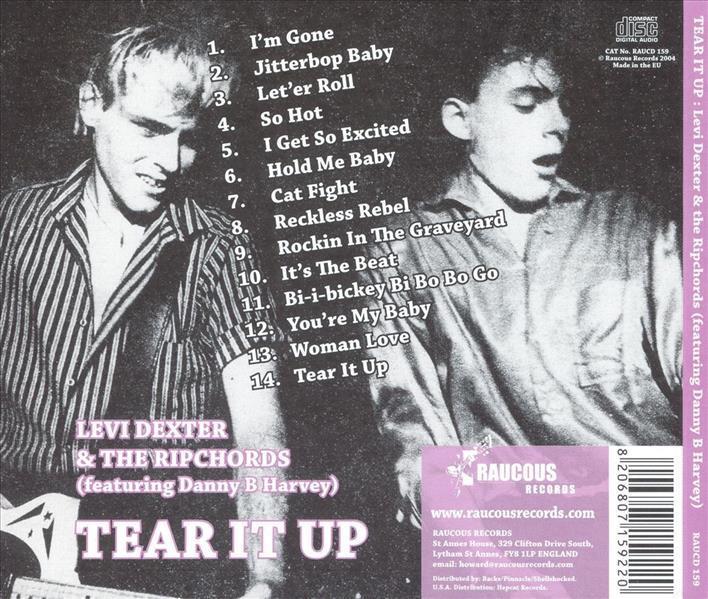CD - Levi Dexter & The Ripchords - Tear It Up