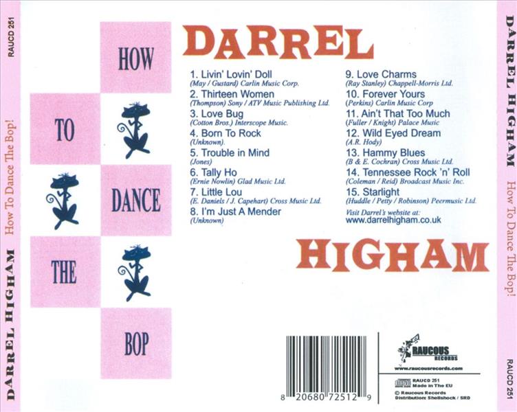 CD - Darrel Higham - How To Dance The Bop
