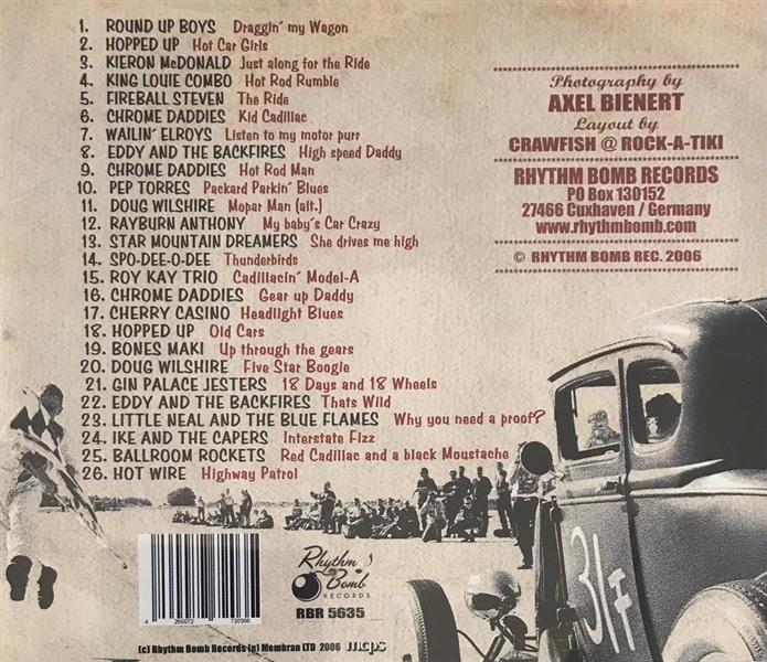 CD - VA - Hot Rodders Paradise - 26 Hot Rod & Cat Songs From Rhythm Bomb Records