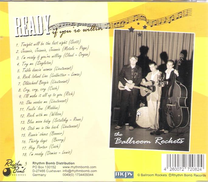 CD - Ballroom Rockets - Ready If Youre Willin