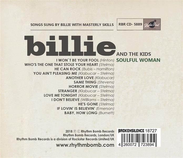 CD - Billie And The Kids - Soulful Woman
