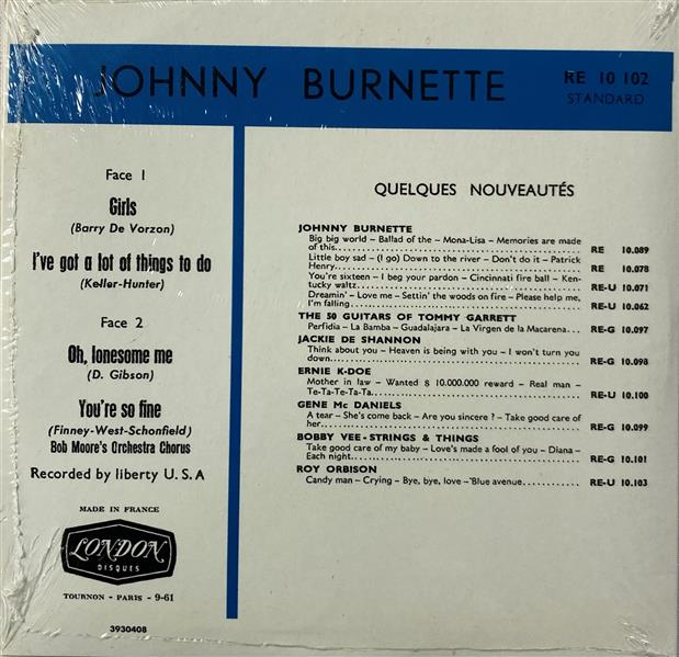 CD - Johnny Burnette - Girls