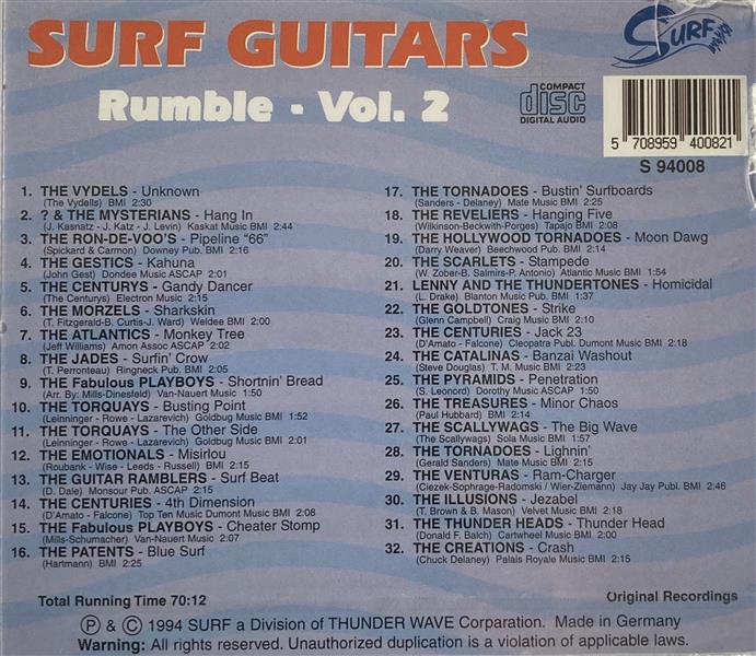 CD - VA - Surf Guitars Rumble Vol.2