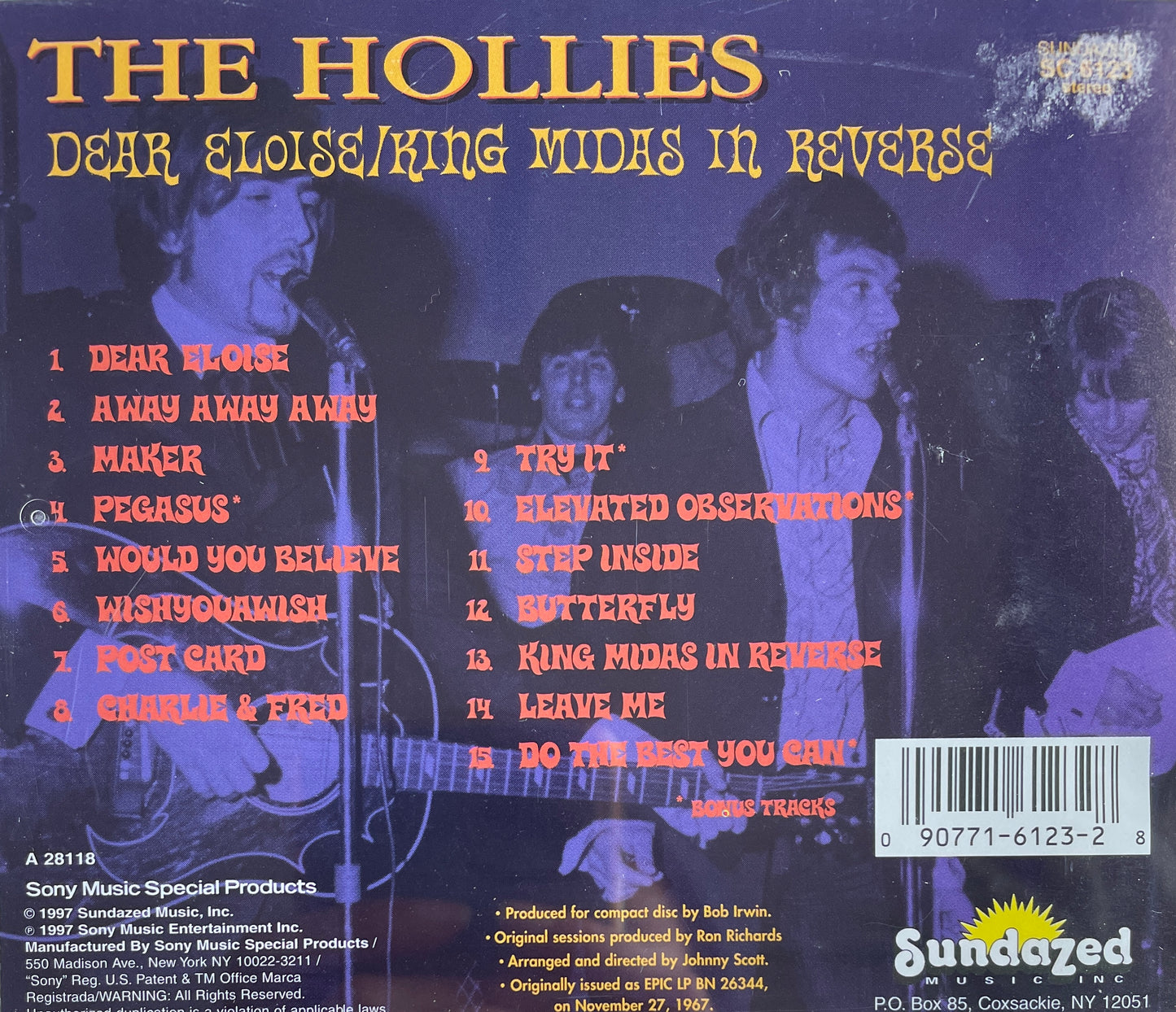 CD - Hollies - Dear Eloise/ King Midas In Reverse