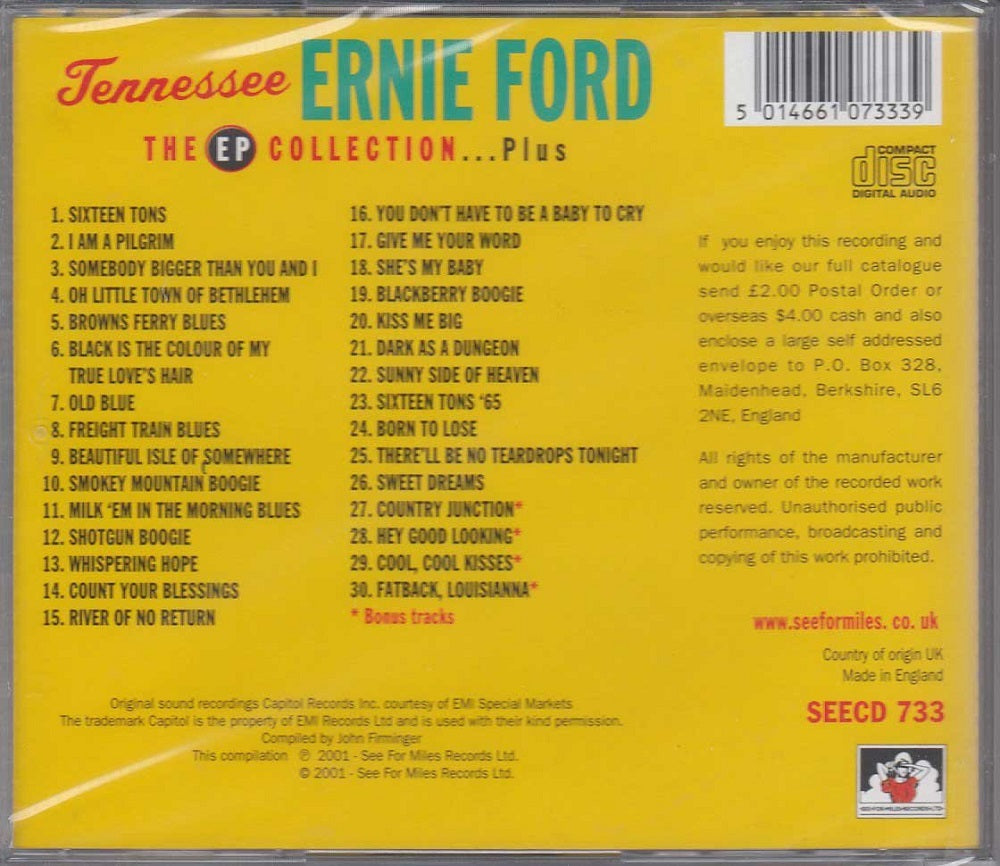 CD - Tennessee Ernie Ford - Ep Collection.. Plus