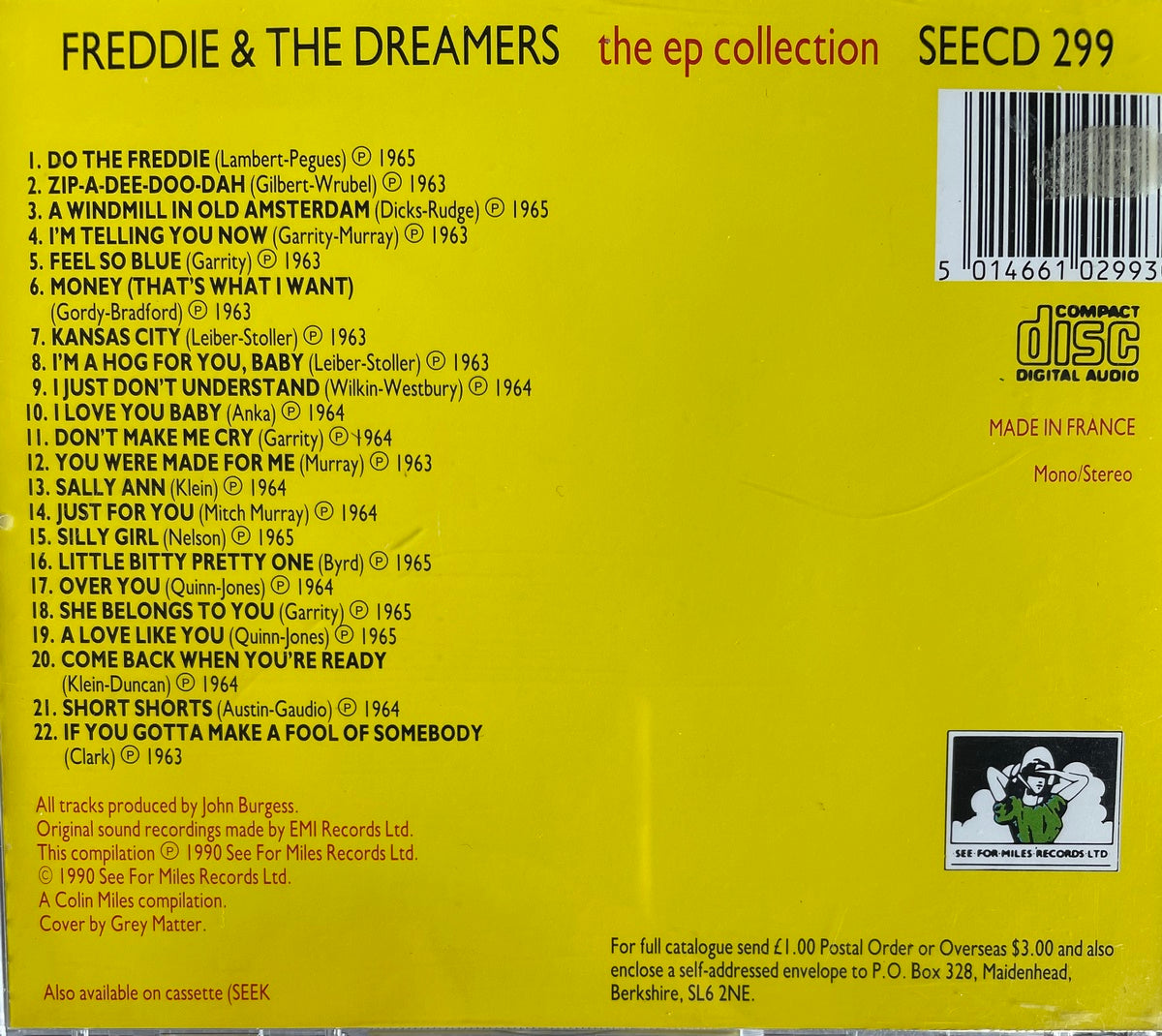 CD - Freddie & The Dreamers - The EP Collection