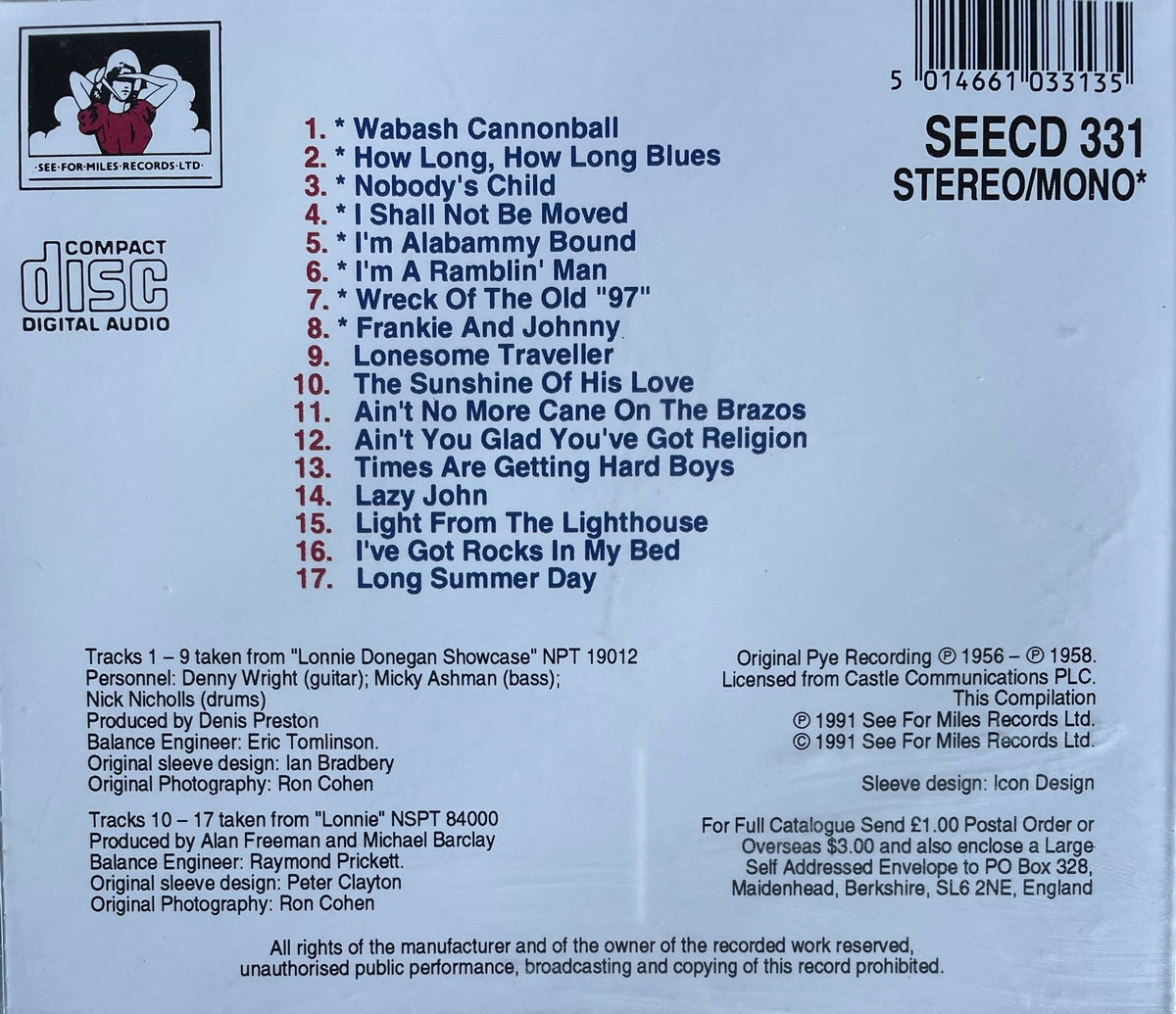 CD - Lonnie Donegan - The Originals