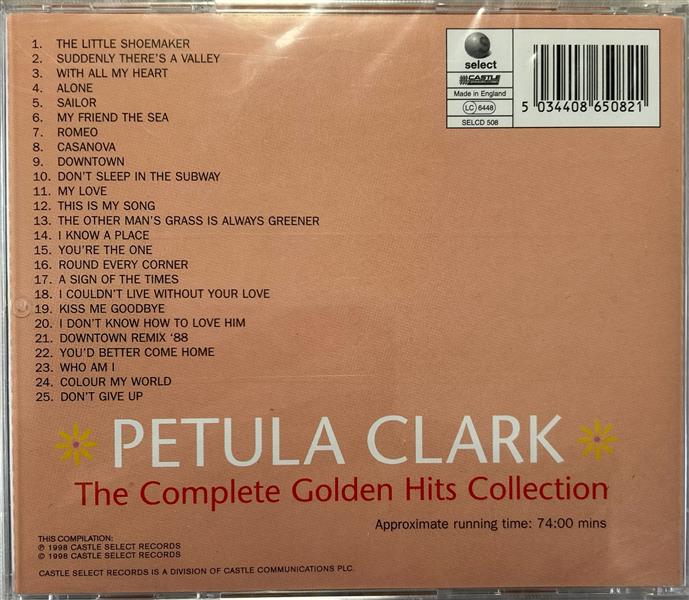 CD - Petula Clark - The Complete Golden Hits Collection