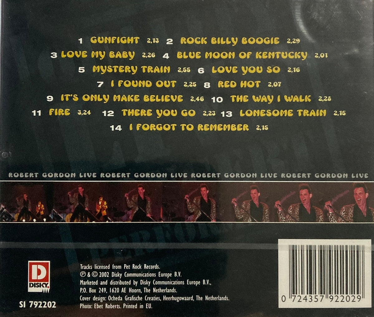 CD - Robert Gordon - Live Fire