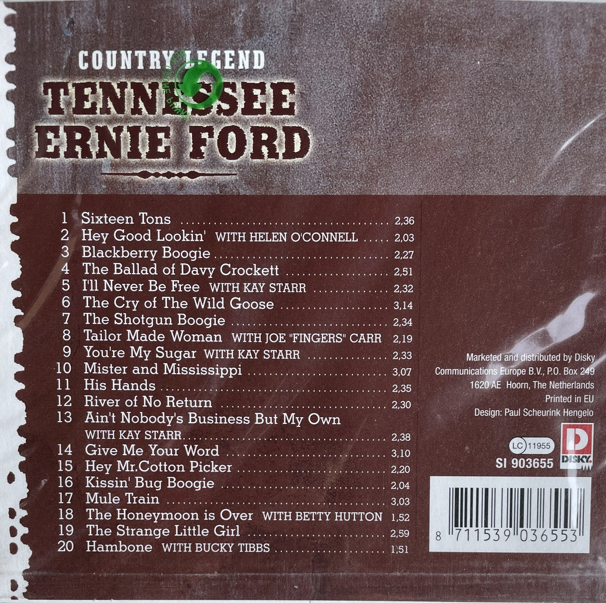 CD - Tennessee Ernie Ford - Country Legend
