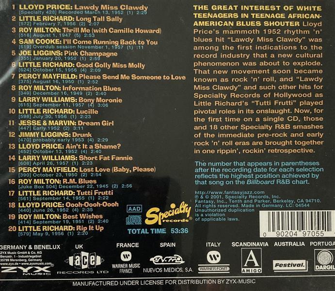 CD - VA - Greatest Hits Specialty Records