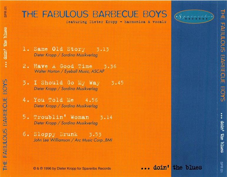 CD - Fabulous Barbecue Boys - ... Doin The Blues
