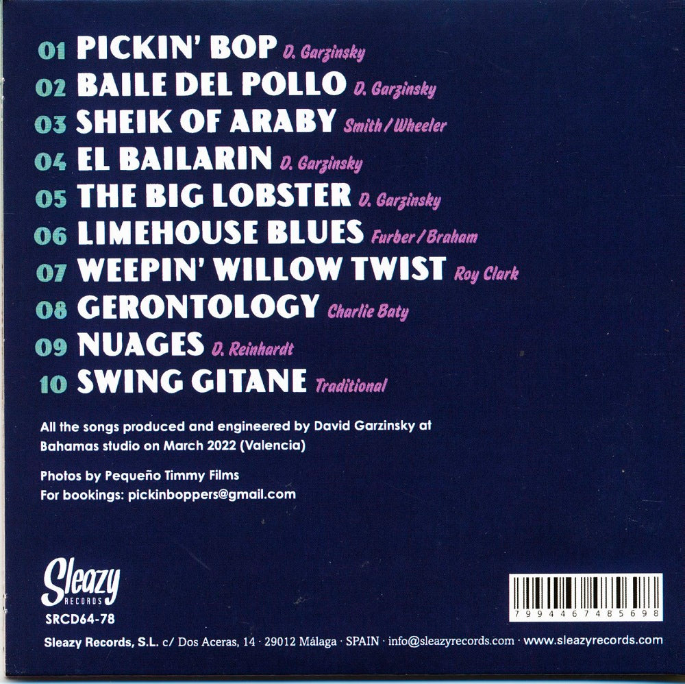 CD - Pickin' Boppers - Wild Instro Bop & Roll