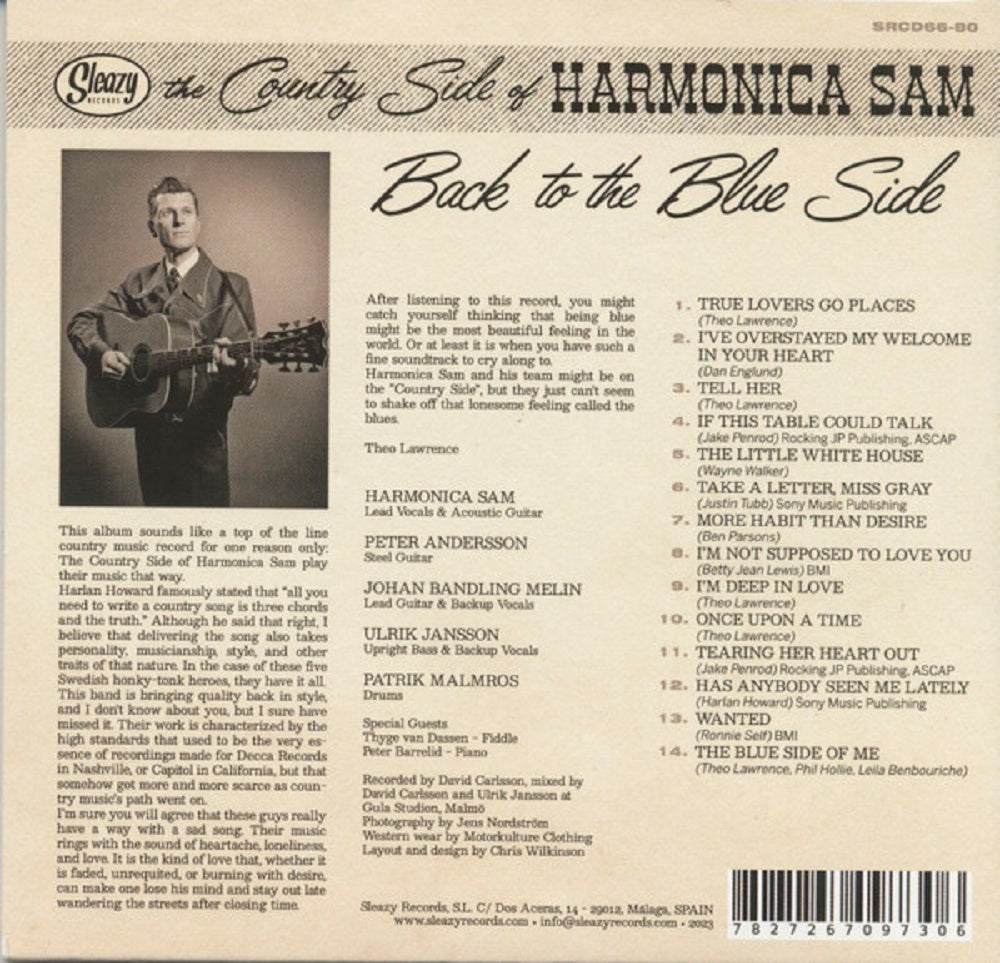 CD - Harmonica Sam - The Country Side Of - Back To The Blue Side