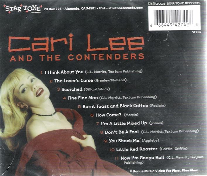 CD - Cari Lee & the Contenders - Scorched