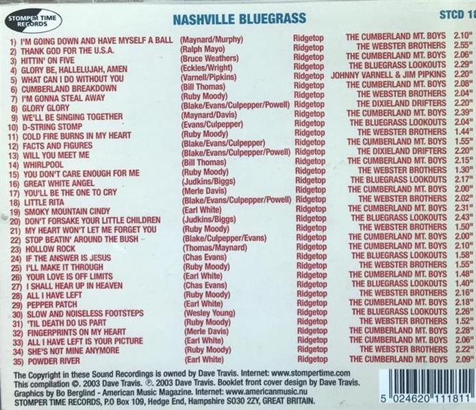 CD - VA - Nashville Bluegrass