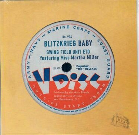 CD - Swing Field Unit ETO feat. Miss Martha Miller- Blitzkrieg Baby