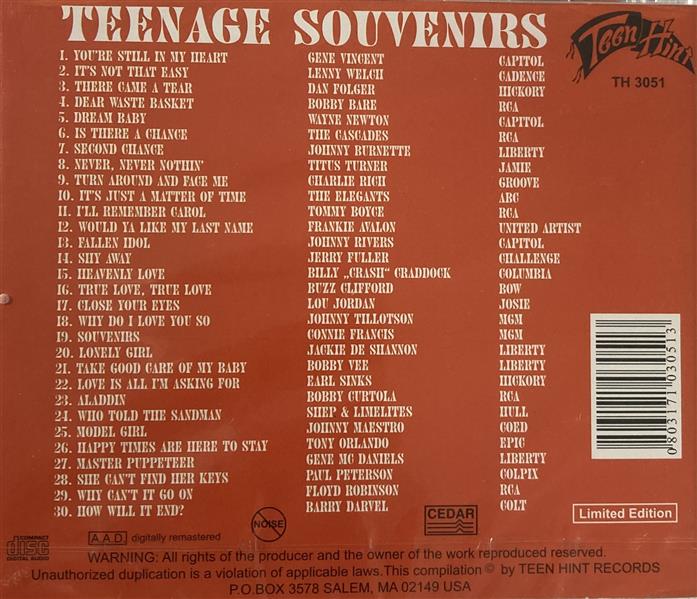 CD - VA - Teenage Souvenirs