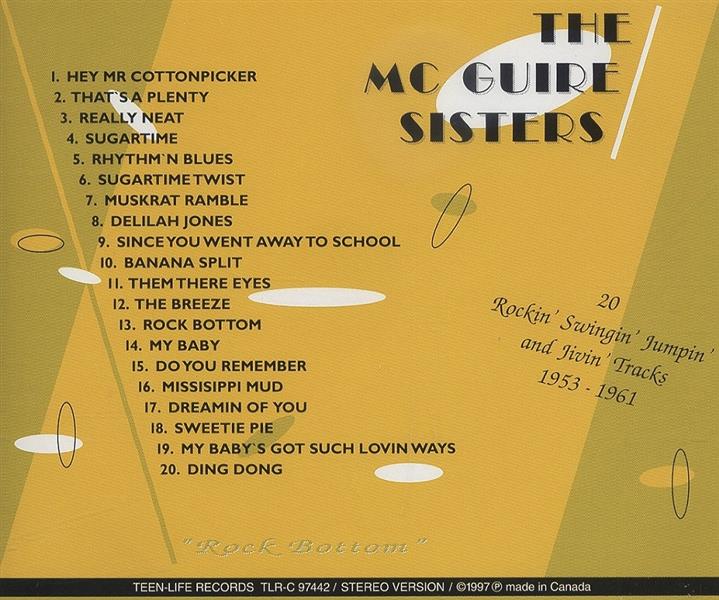 CD - Mc Guire Sisters - Rock Bottom