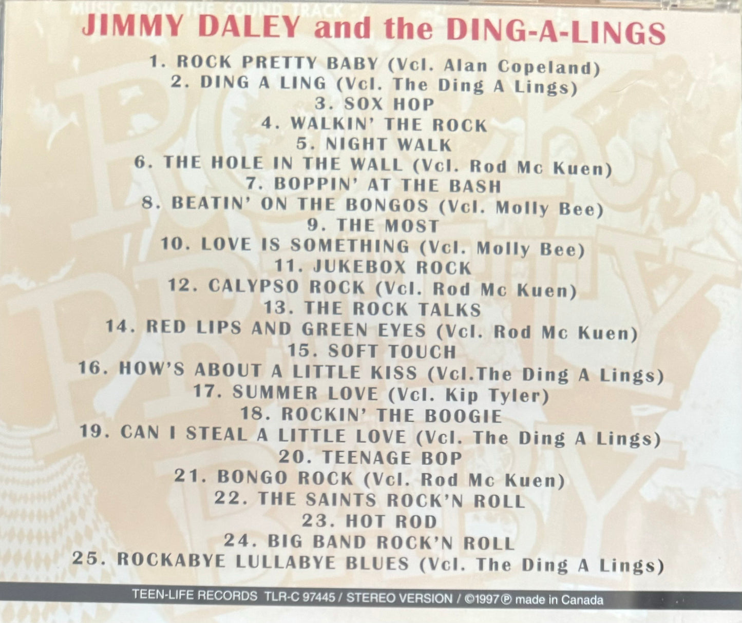 CD - Jimmy Daley and the Ding-A-Lings - Rock Pretty Baby