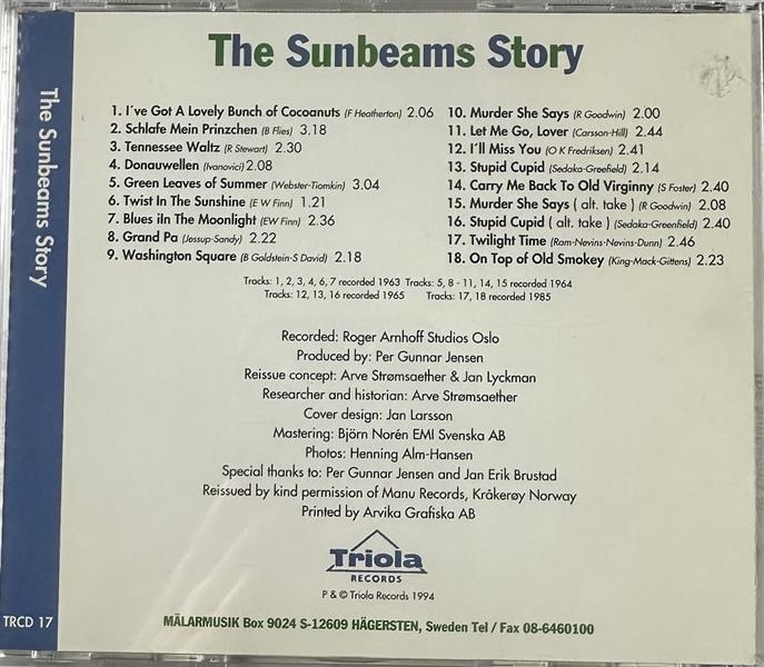 CD - Sunbeams - The Sunbeams Story