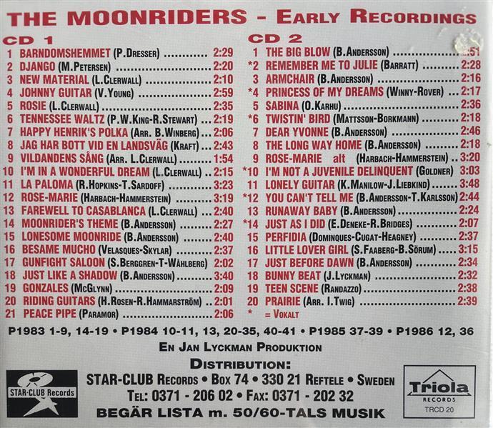 CD - Moonriders - Early Recordings
