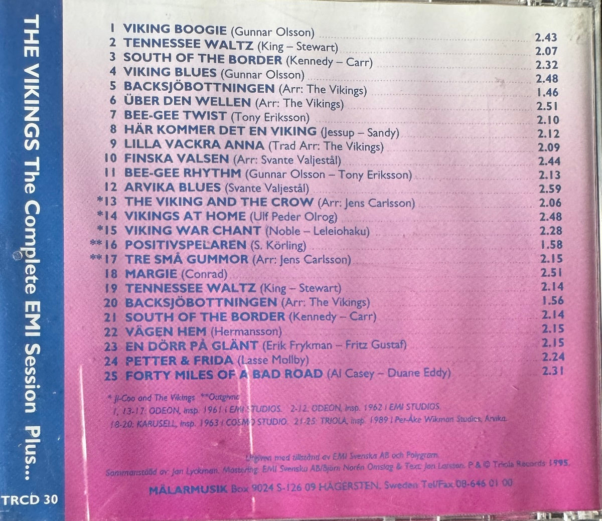 CD - Vikings - The Complete Emi Sessions Plus