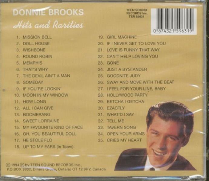 CD - Donnie Brooks - Hits And Rarities