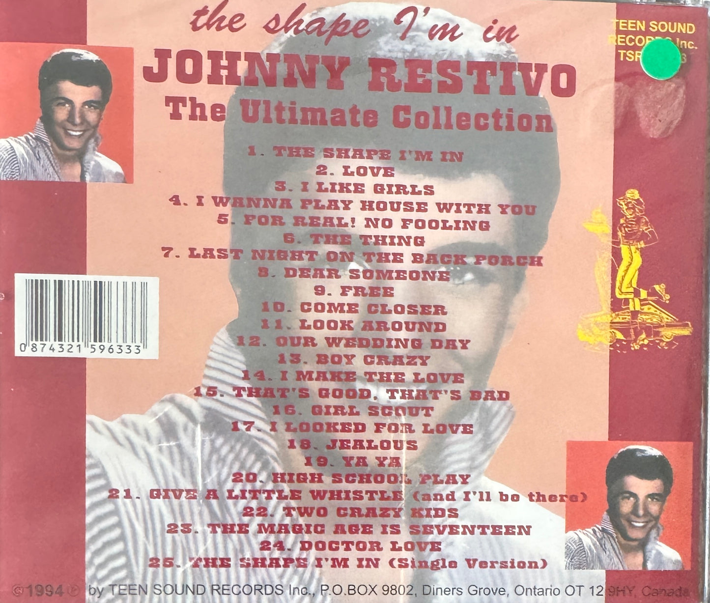 CD - Johnny Restivo - The Shape I'm In