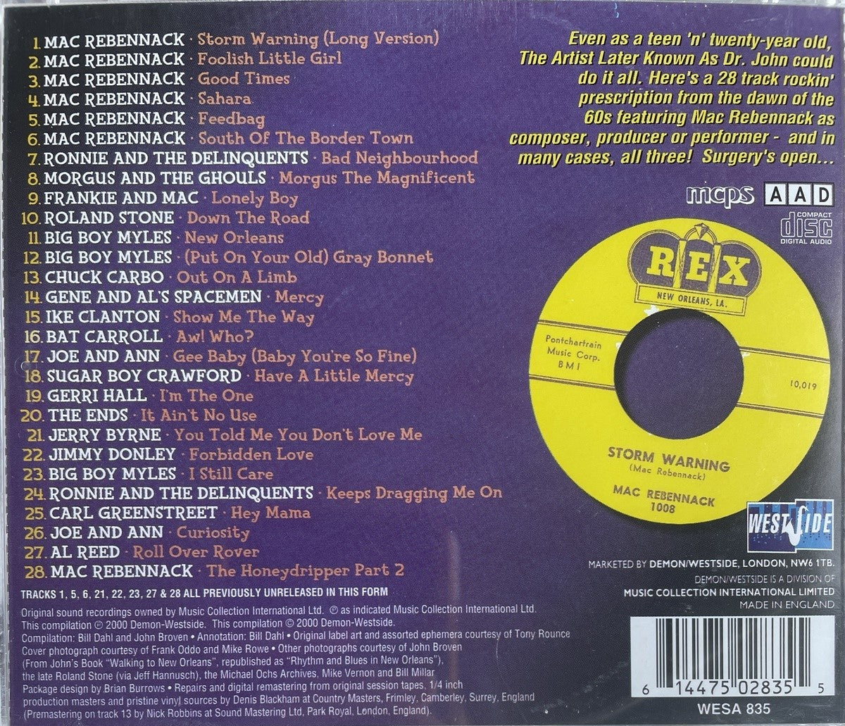 CD - Mac Rebennack - Return Of The Mac