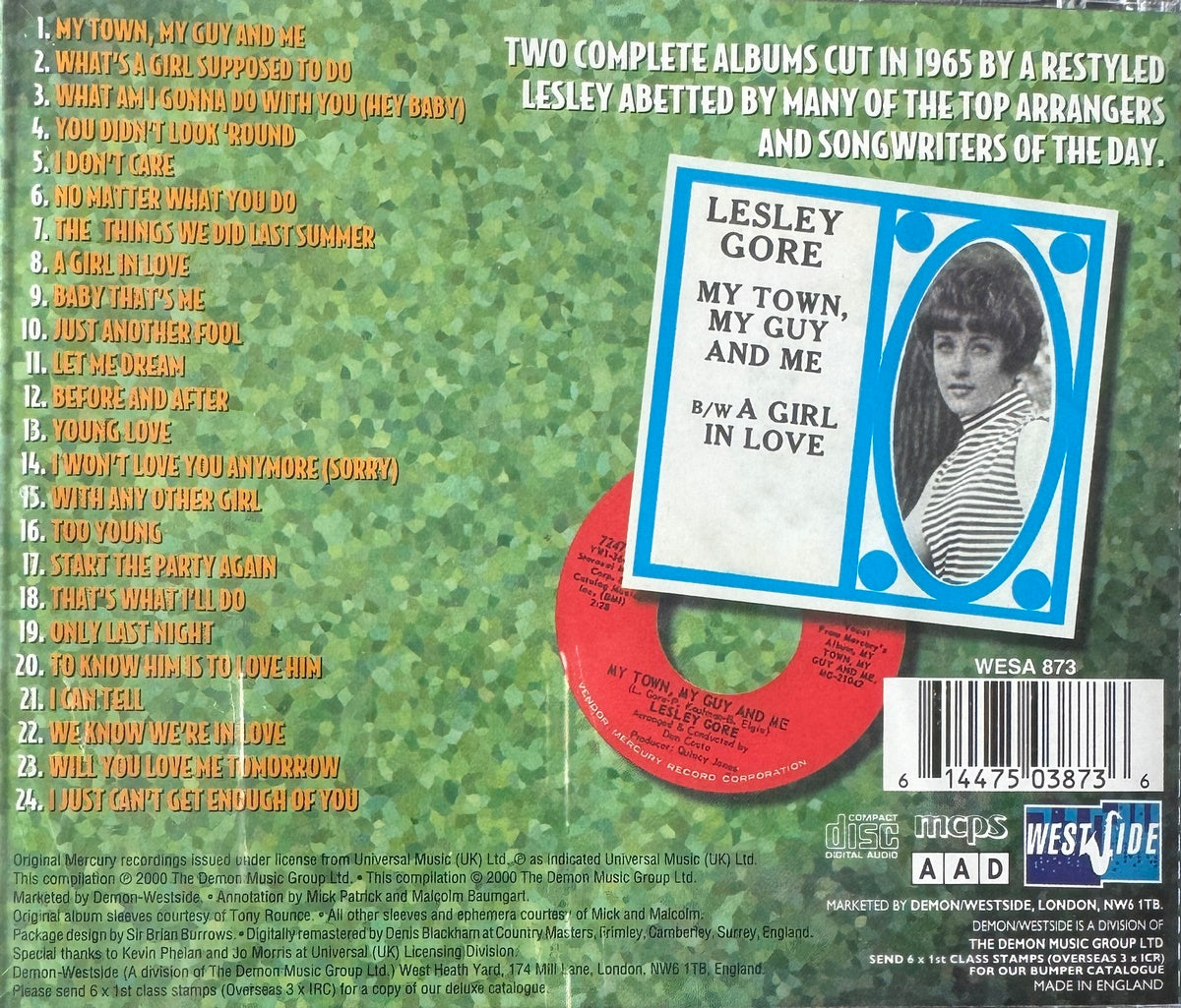 CD - Lesley Gore - My Town, My Guy And Me/... Sings All About Love