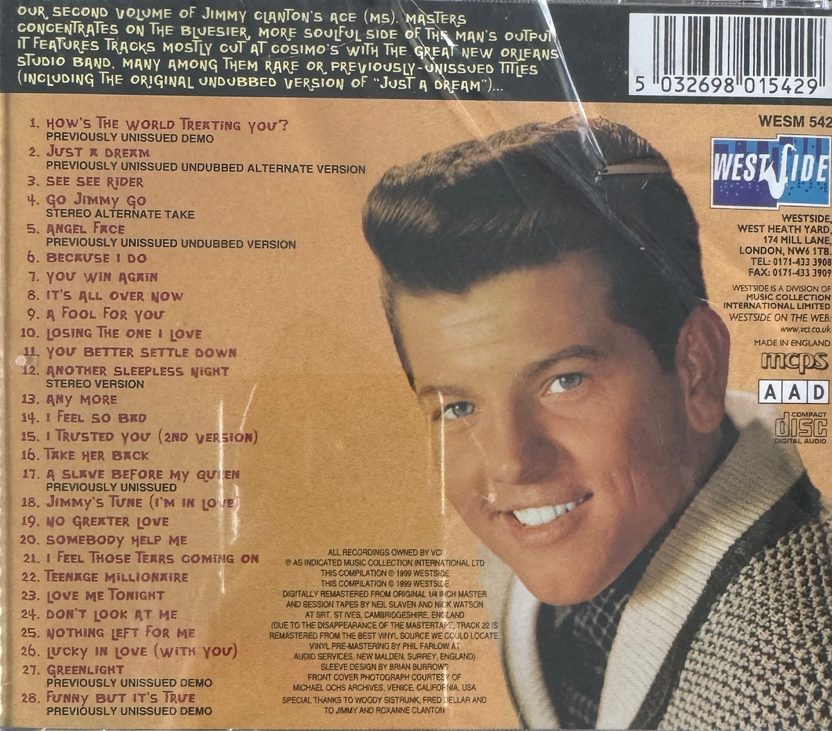 CD - Jimmy Clanton - Jimmy's Tunes