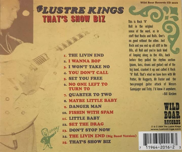 CD - Lustre Kings - That's Show Biz
