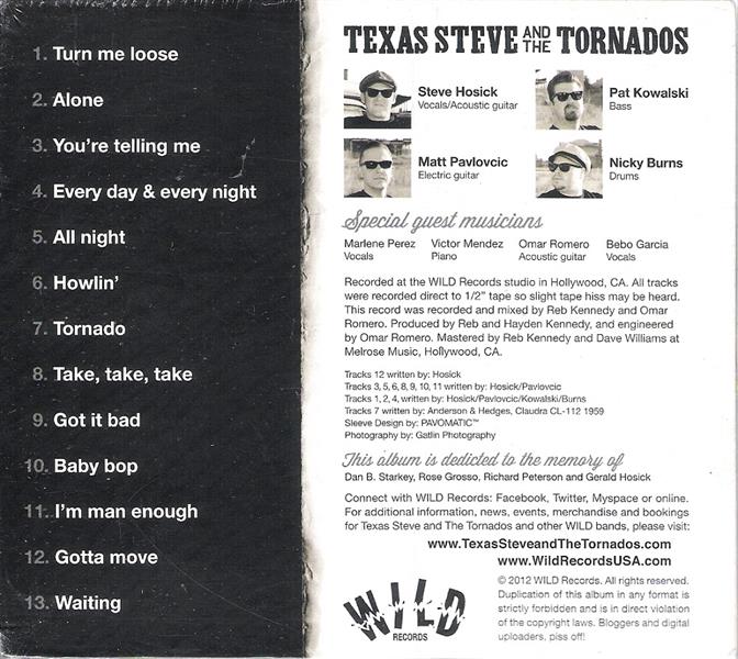 CD - Texas Steve & The Tornadoes - Take Cover