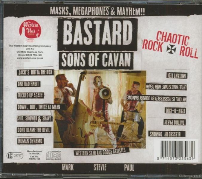 CD - Bastards Sons Of Cavan - Masks, Megaphones & Mayhem
