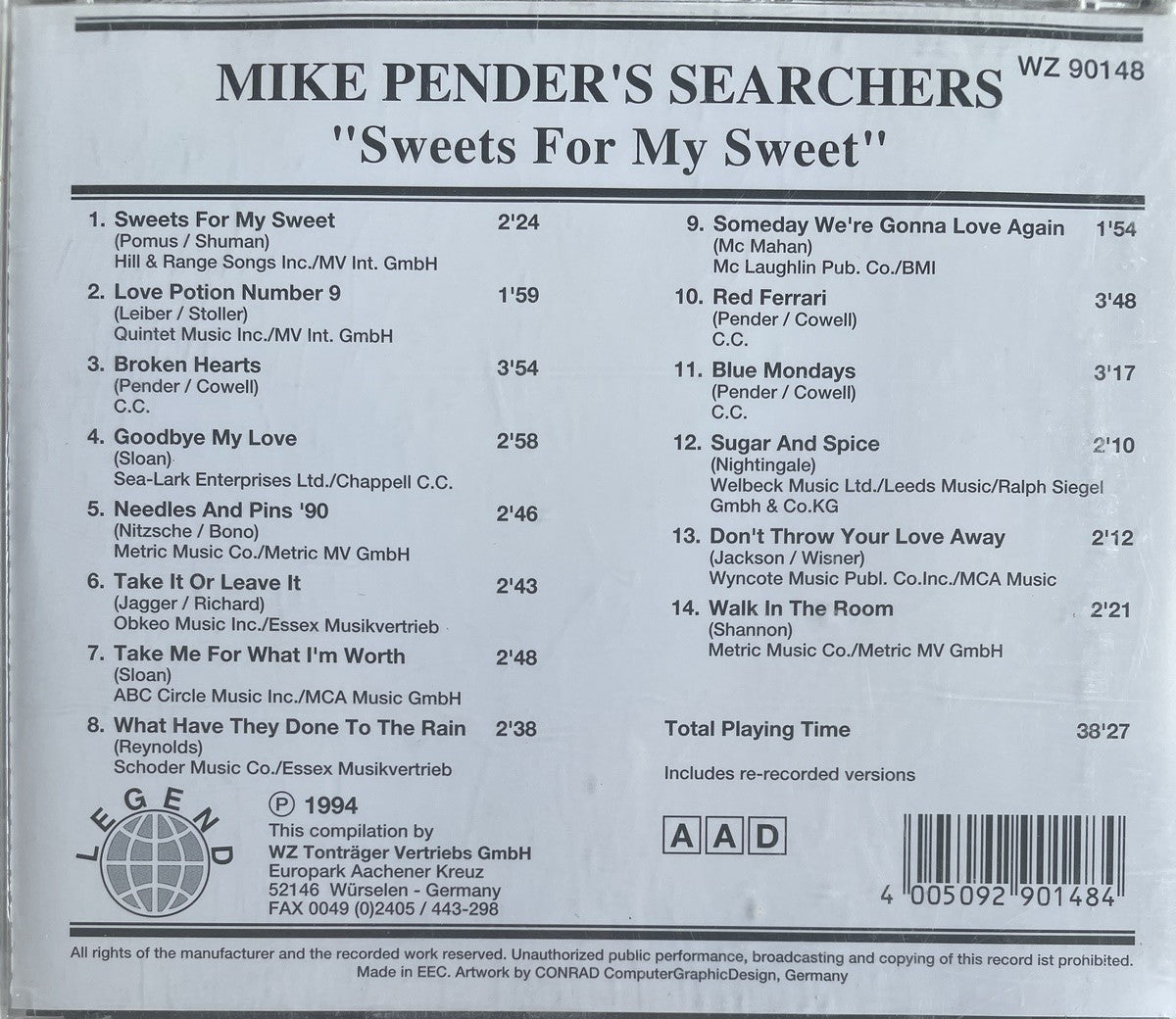 CD - Mike Pender's Searchers - Sweet For My Sweet