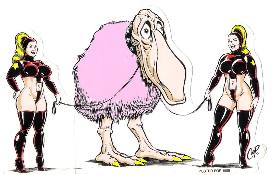 Coop Aufkleber - Worry Bird