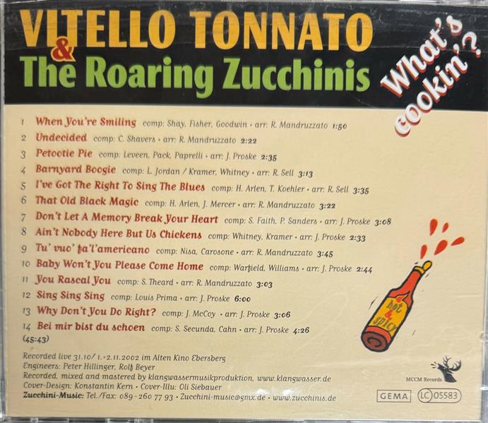 CD - Vitello Tonnato & The Roaring Zucchinis - What's Cookin'?